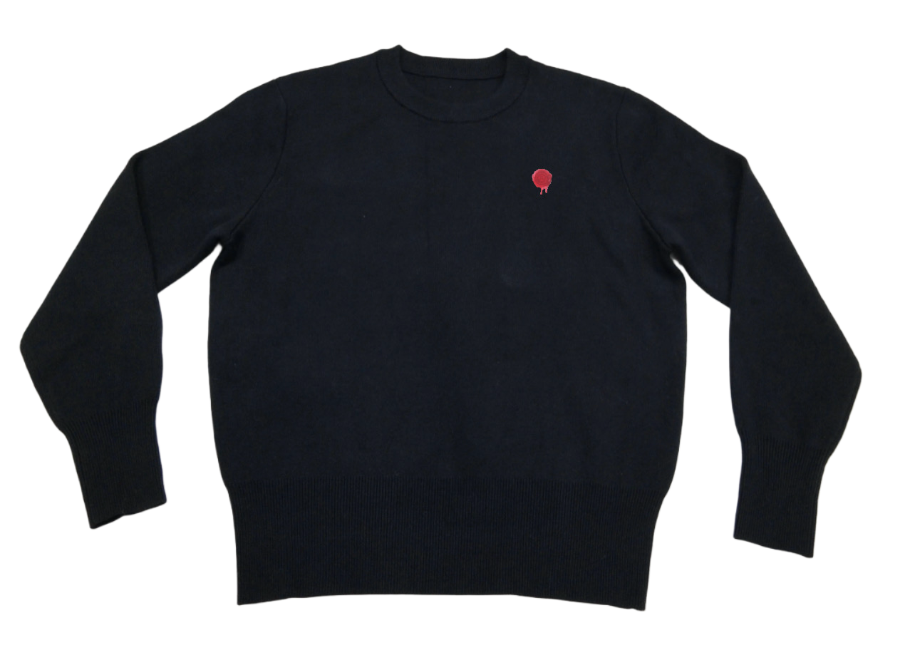 "SEAL OF APPROVAL" SWEATER/NOIR