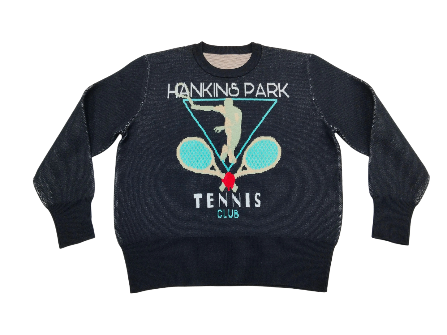 "HANKINS PARK TENNIS" SWEATER/ NOIR