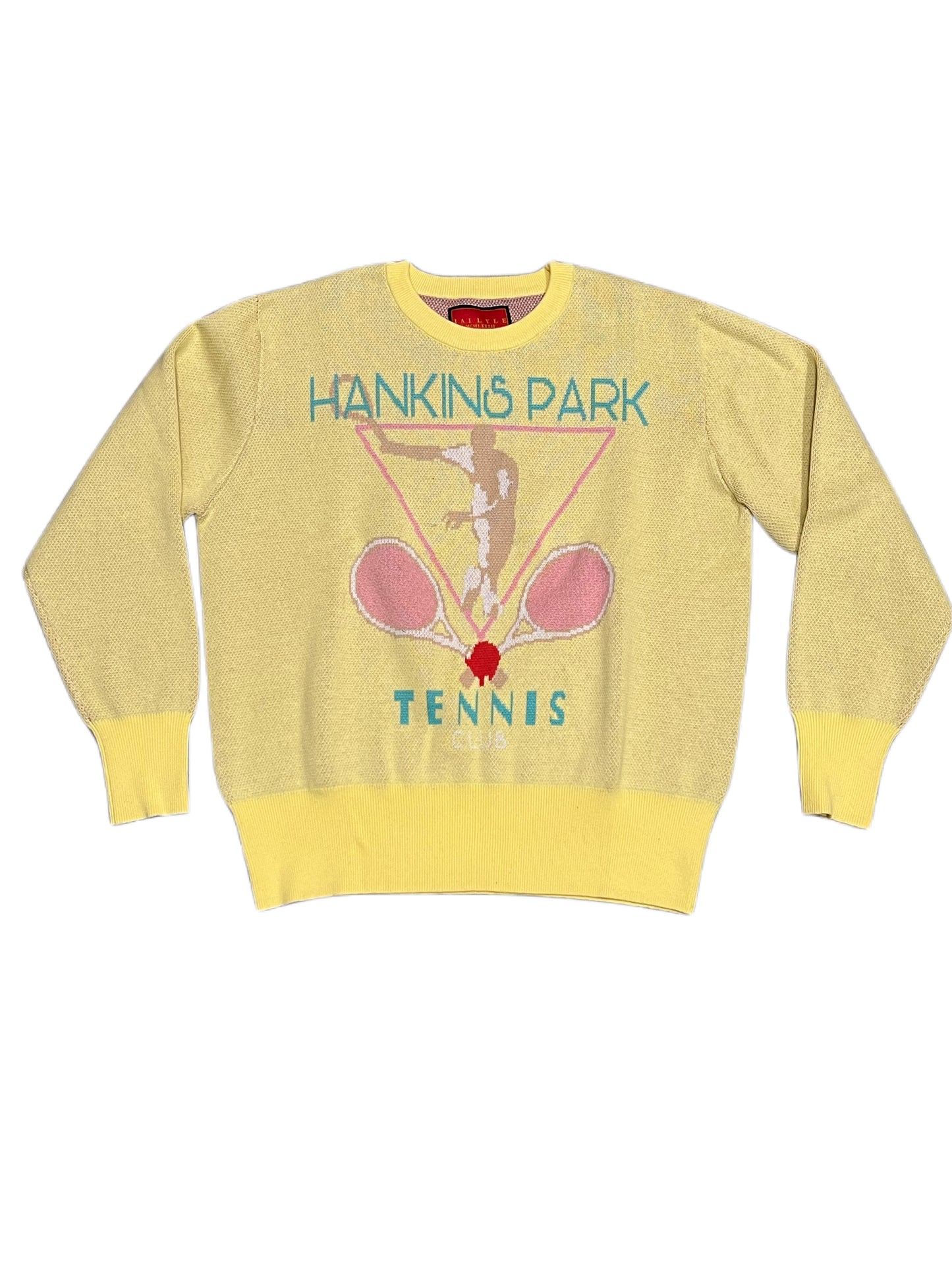 "HANKINS PARK TENNIS" SWEATER/LIMONCELLO