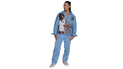 HANKINS PARK TENNIS "LADY IN BLOOM"/ DENIM BLUE SET
