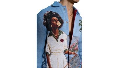 HANKINS PARK TENNIS "LADY IN BLOOM"/ DENIM BLUE SET