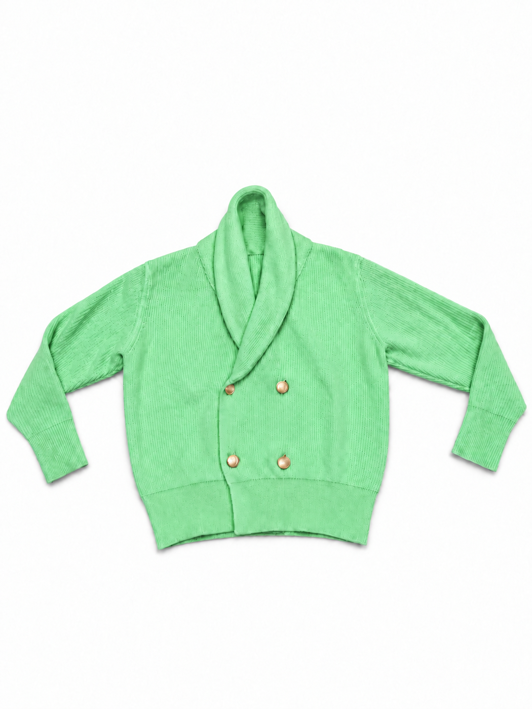 “LeGeorge” Double Breast Cardigan sweater/Mint