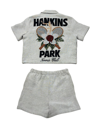 HANKINS PARK "IN BLOOM" SHORT SET "CREAM"