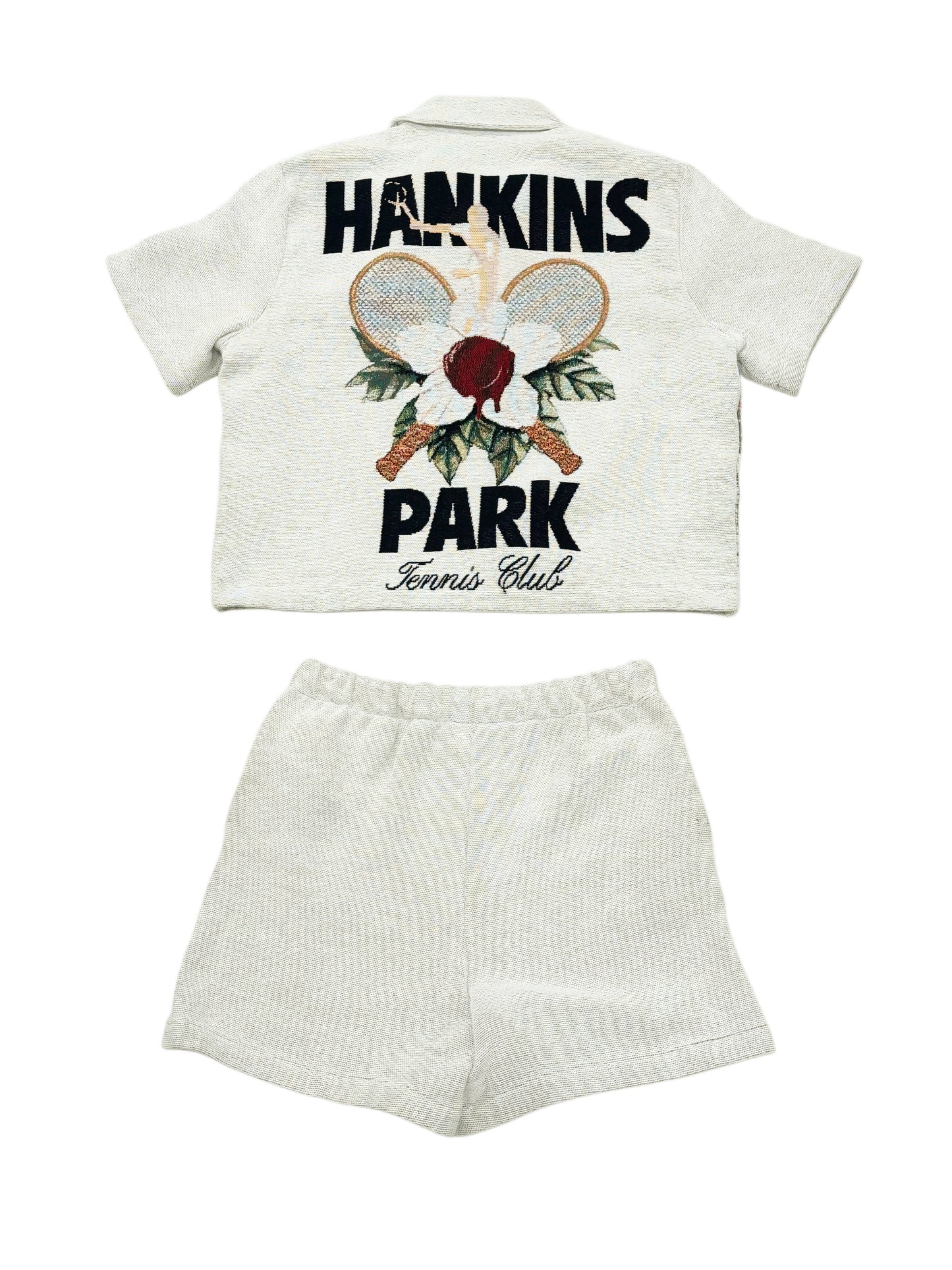 HANKINS PARK "IN BLOOM" SHORT SET "CREAM" 