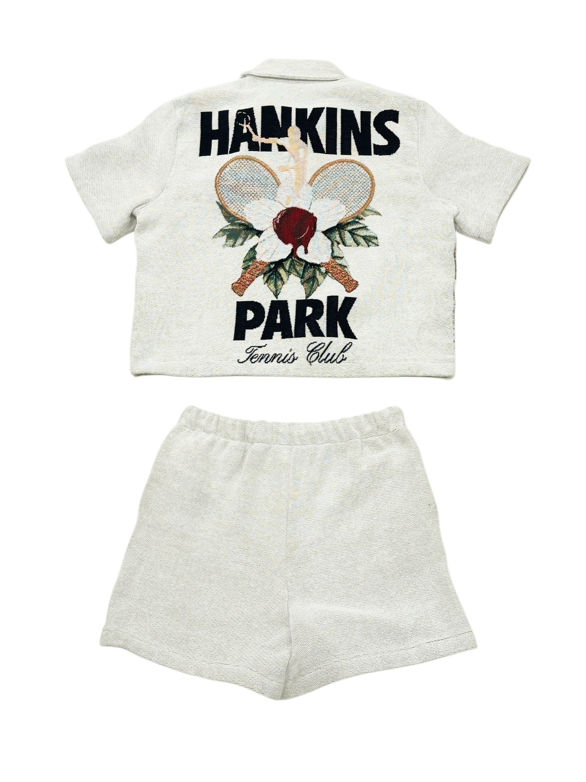 HANKINS PARK "IN BLOOM" SHORT SET "CREAM" 