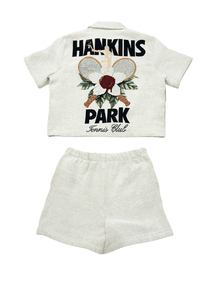 HANKINS PARK "IN BLOOM" SHORT SET "CREAM" 