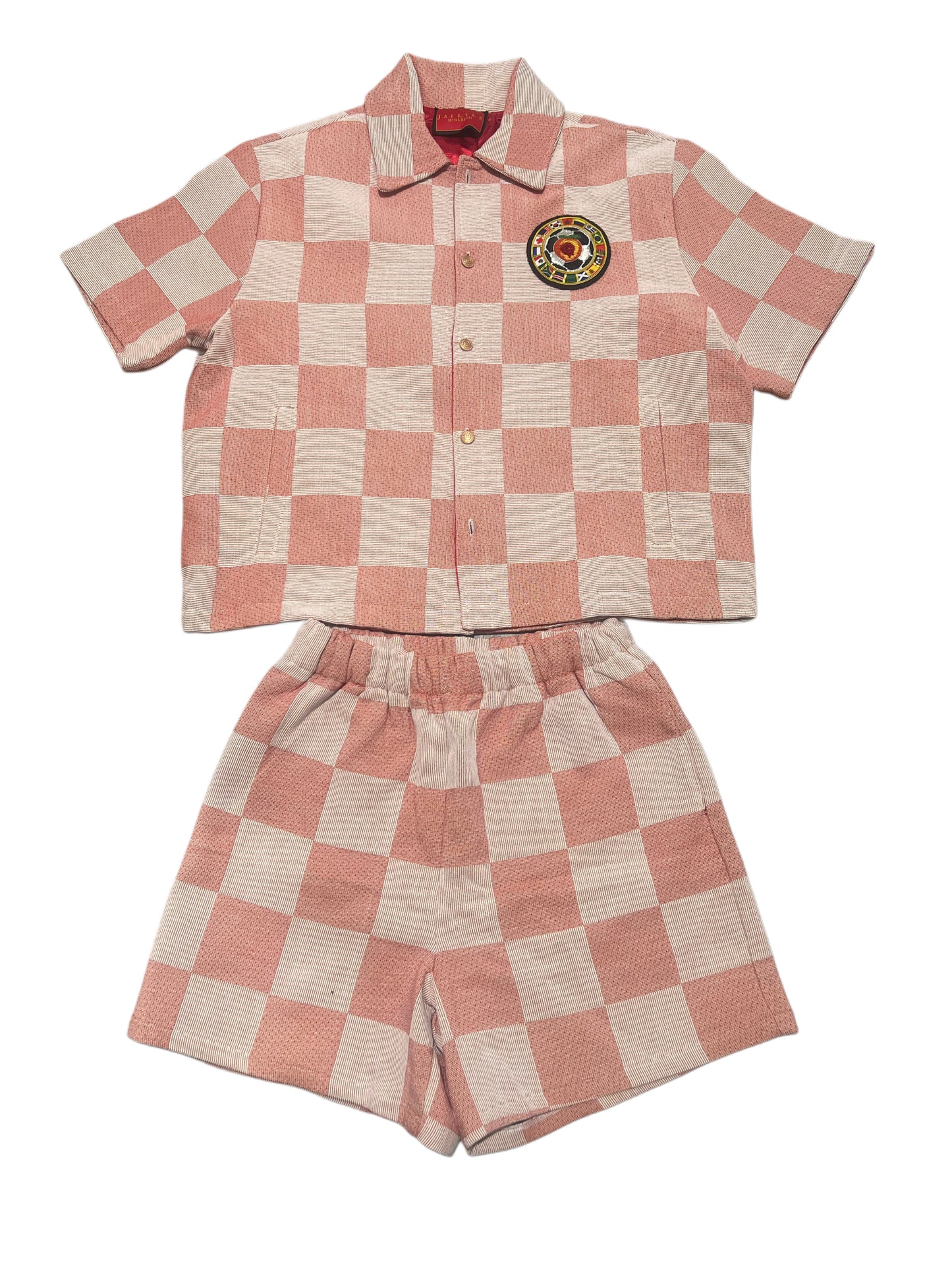WORLD CUP "CHAMPION " SHORT SET/ PINK FLAMINGO