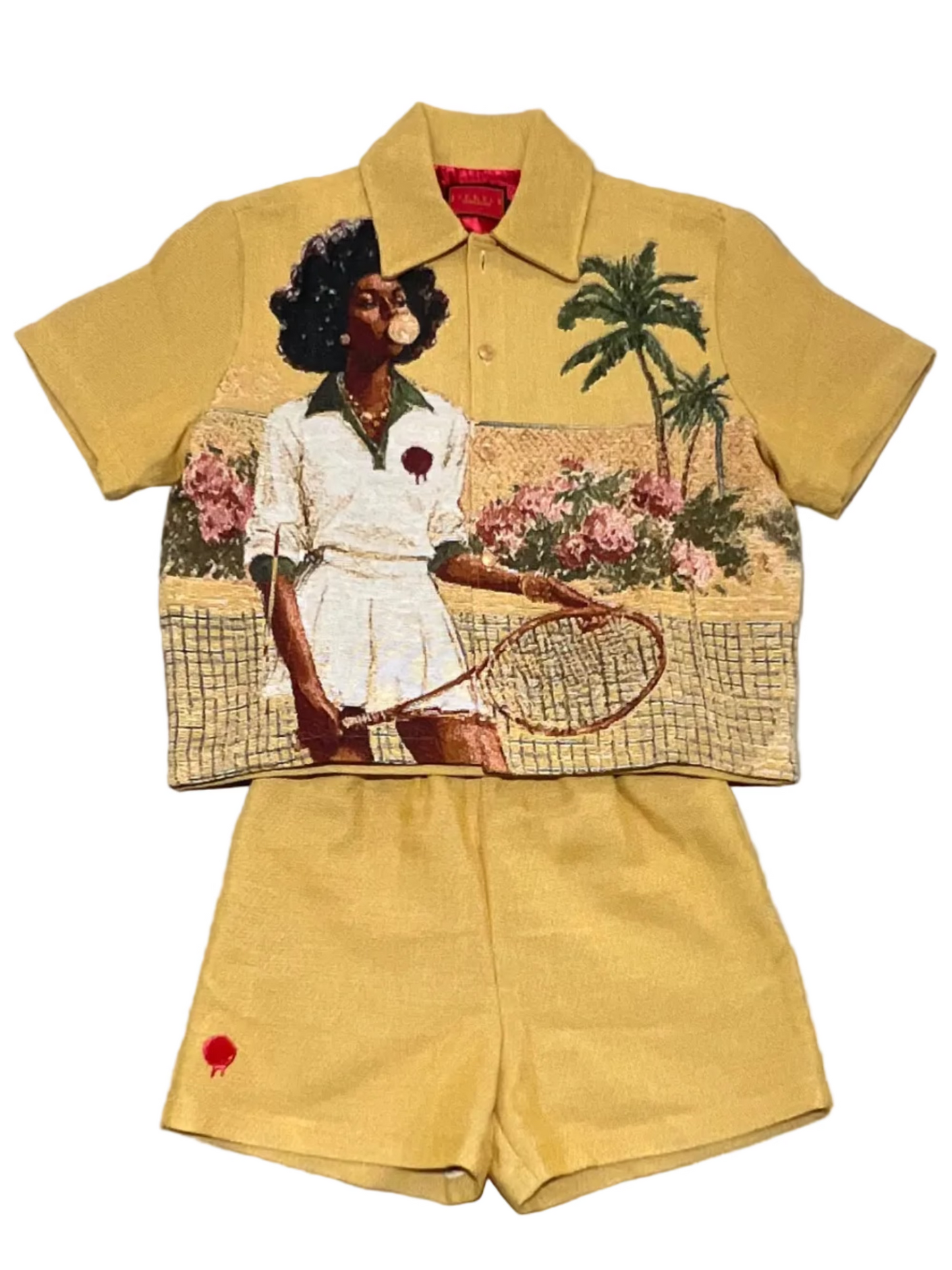 HANKINS PARK "LADY IN BLOOM" SHORT SET "LIMONCELLO”