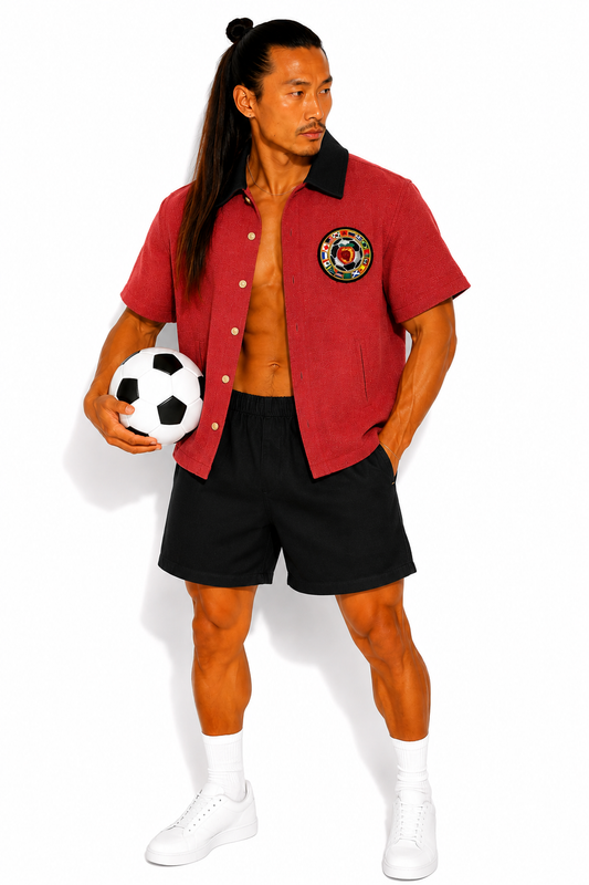 WORLD CUP "LINEAGE" SHORT SET/ RED & BLACK