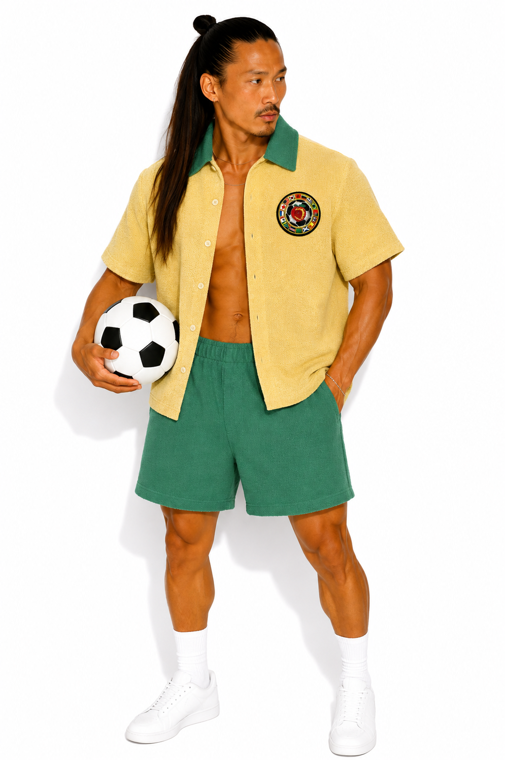 WORLD CUP "LINEAGE" SHORT SET/ YELLOW & GREEN