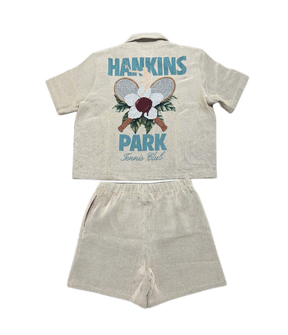 HANKINS PARK "LADY IN BLOOM" SHORT SET "CAFE DE SOL”