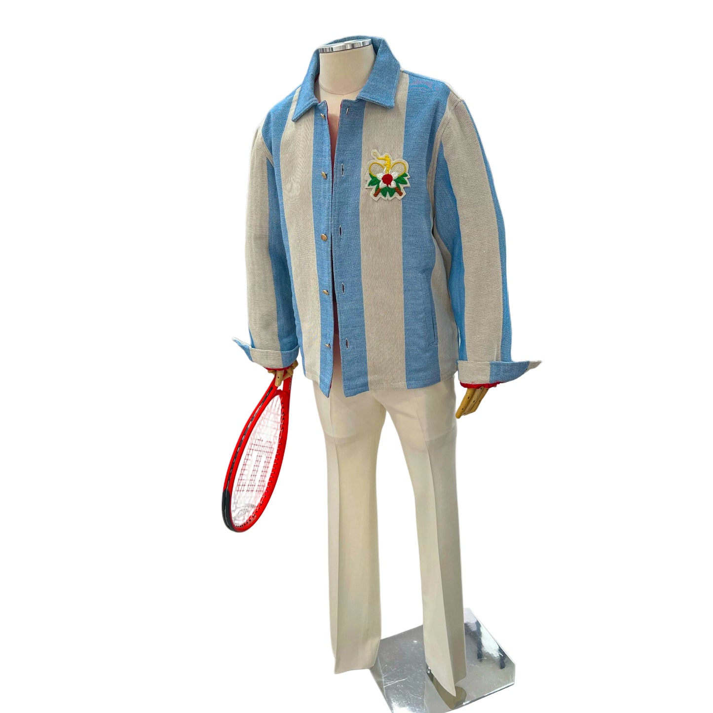 HANKINS PARK TENNIS “CABANA STRIPES/ LINEN BLUE